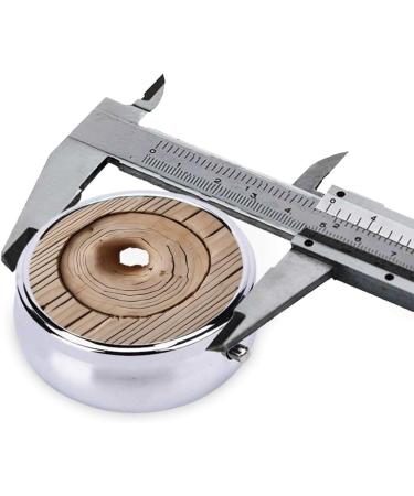 Wood Grain Printed Mini Round Pill Box - 3 Compartment Travel Pill Organizer for Home & Office Use - Buy Online on GoSupps.com