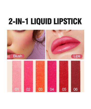 Allbesta Lipstick Stain Tint Set | 6 Matte Liquid Lipsticks in Mermaid Colors | Moisturizing Waterproof & Long-Lasting - Buy Online on GoSupps.com