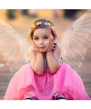 TSHAOUN 3 Multicolor Daisy Flower Headband Multi Colour Daisy Chain Elasticated Headband Fashion Floral Headbands Festival Hair Accessories for Festival Party Favor Wedding Party (3 Multicolor) - Buy Online on GoSupps.com