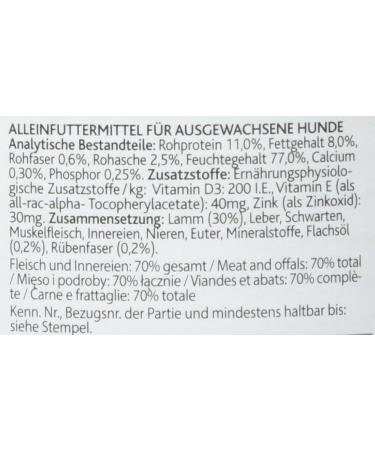 RINTI Kennerfleisch Lamb 12 x 800g - Premium Quality Dog Food | International Shipping Available - Buy Online on GoSupps.com