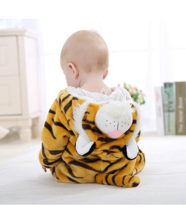 COOKY.D Unisex Hooded Romper Jumpsuit - Winter Tiger Design | 12-18 Months - Buy Online on GoSupps.com