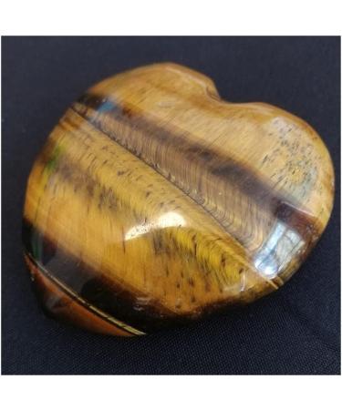 Crystal 1 Piece of 57-60 mm Natural Gemstone Quartz Crystal Heart Stone and Tiger Eye Specimen Carved Heart Suitable for Home Office Decoration ERTEYIN - Buy Online on GoSupps.com