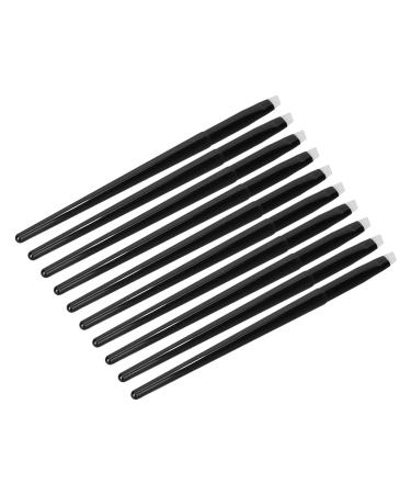 Eye Brush Angled Silicone Eyebrow Liner Makeup Tool for Precise Application Travel Purple 10pcs