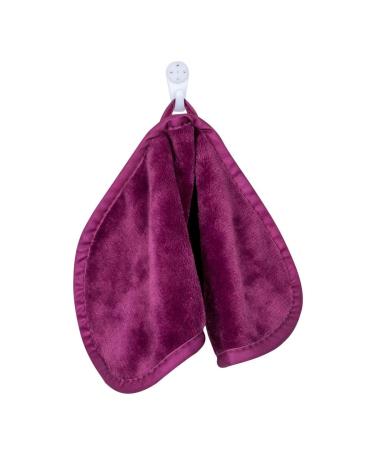Microfiber Makeup Remover Cloth - Reusable Facial Cleansing Towel for Instant Makeup Removal (Burgundy) - Buy Online on GoSupps.com
