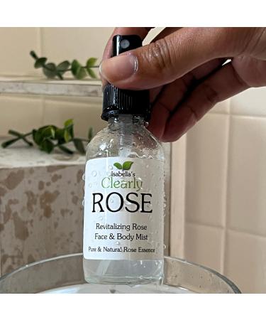 Isabella's Clearly Rose - 100% Pure Rose Petal Water Spray | Hydrating Aromatherapy Mist for Body & Hair | Alcohol-Free No Additives Made in USA (2 Oz - Buy Online on GoSupps.com