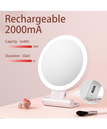 BAOZNUH Vanity Mirror with Lights- 3 Color Makeup Mirror, Dimmable Touch, 10X/1X Magnification - Buy Online on GoSupps.com