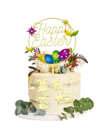 8 Piece Easter Cake Topper Set