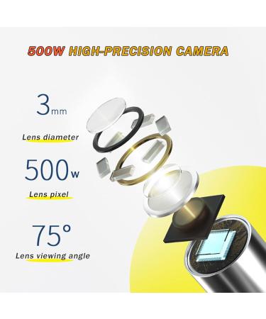 Earwax Removal Endoscopic Otoscope Earwax Removal Tool with 1080P FHD Camera Compatible with Smartphones and Tablets Black - Buy Online on GoSupps.com
