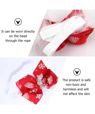 FRCOLOR 2pcs Christmas Baby Girl Headbands - Snowflake Bow-knot Hair Accessories for Infants and Toddlers - Buy Online on GoSupps.com