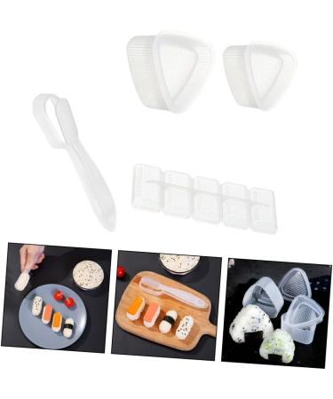 ABOOFAN 4pcs Rice Ball Mold Sushi Press Mold DIY Bento Molds Rice Ball Maker Suite Child Triangle White Pp - Buy Online on GoSupps.com