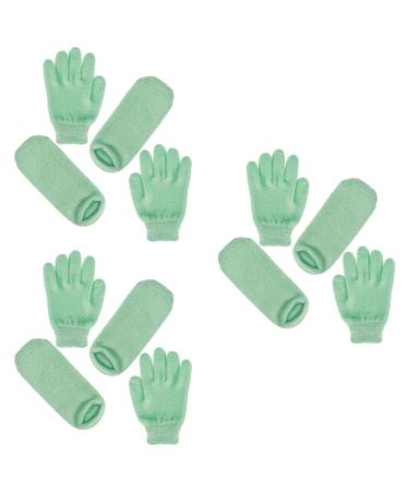 MAGICLULU 6 Pairs Gel Foot Gloves Natural Gel Gloves Moisturizing Sleeping Gloves Girls Sports Bras Overnight Moisturizing Gloves Hand Spa Gloves Moisturizing Socks Moisturize Man