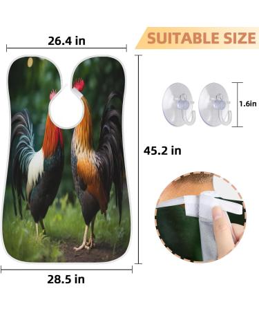 Buy Animal Rooster Beard Bib Apron | Best Beard Hair Catcher for Men | Perfect Father's Day & Christmas Gifts for Dad & Husband - Buy Online on GoSupps.com