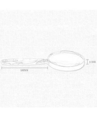 Magnifiers for Craft Work Reading Magnifier HD Portable Magnifying Glass 10 Times a Magnifying Glass to Read Old Children observed a Magnifying Glass Vision - Buy Online on GoSupps.com
