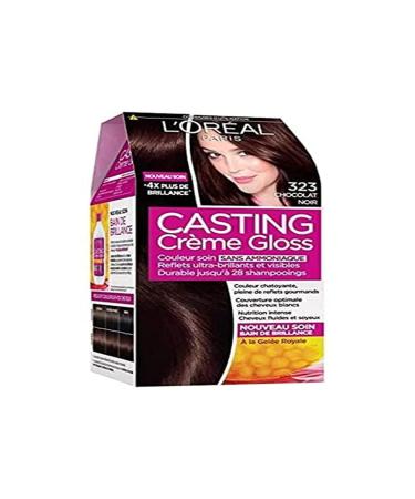 L'Or al Paris Casting Cr me Gloss Tone-on-Tone without ammonia 323 Chocolat Noir 1 piece (1 pack)
