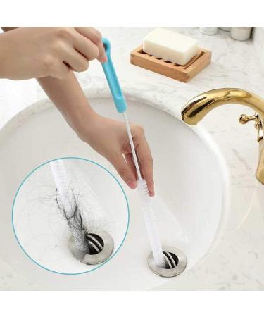 Flexible Sink Drain Unblocker Brush Cleaner Hair Remover Brush Blue Superior Quality and Creative - Buy Online on GoSupps.com