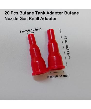 20 Pcs Butane Tank Adapter Butane Nozzle Gas Refill Adapter Cassette Adapters Valve Type Torch Nozzle Connector Converter for All Nozzle's Butane Tank Butane Torch Butane Lighter Red - Buy Online on GoSupps.com