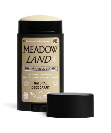 All-Day Natural Deodorant for Women and Men | Skin Safe Paraben Free & Aluminum Free Deodorant | Organic Extract of Coconut Oil Shea Butter & Baking Soda | Meadow Land -2.6 Oz Meadowland