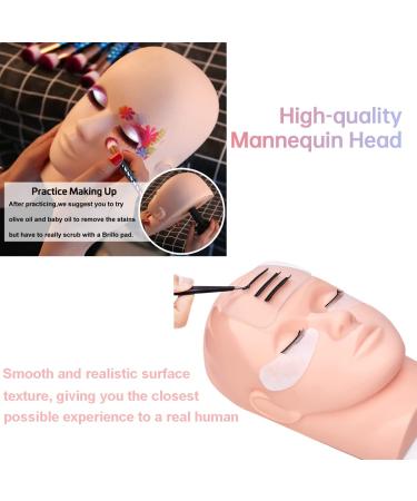 154Pcs Eyelash Extension Practice Set with Professional Mannequin Head for Makeup Training - Buy Online on GoSupps.com