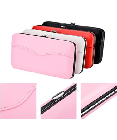 Portable Pink Tweezers Case for Eyelash Extensions | Travel Storage Bag for Makeup Tools | PU Leather | Scissors, Lash Brush | Grafting Extension - TC-P - Buy Online on GoSupps.com
