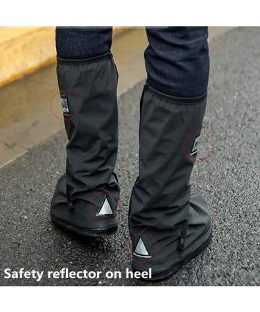 Waterproof Reusable Rain Boot Overshoes | Anti-Snow Shoe Covers for Men & Women | Black X-Large - Buy Online on GoSupps.com