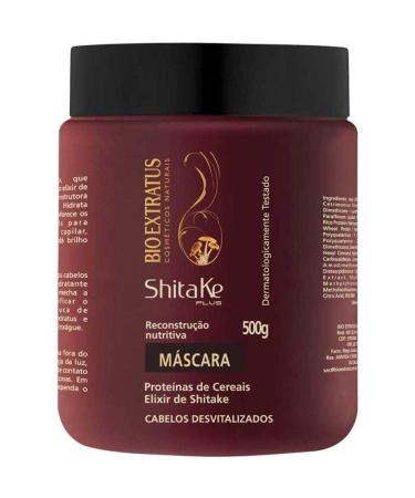 Bio Extratus - Linha Shitake - Mascara Reconstruca Nutritiva 500 Gr - (Bio Extratus - Shitake Collection - Nourishing Reconstruction Mask Net 17.63 Oz)