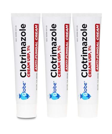 Globe (3 Pack) Clotrimazole Cream 1% (1 oz) Cures athlete s foot jock itch ringworm. Relieves the itching irritation redness scaling and discomfort.