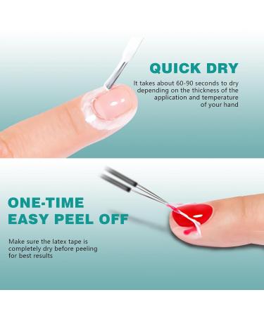 15ML White Latex Liquid Nail Polish Barrier - Peel Off Cuticle Guard for Fast Dry Application - Buy Online on GoSupps.com