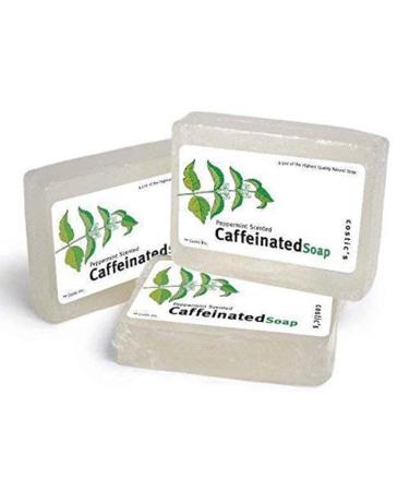 Caffeinated Soap Peppermint Scent 4.5oz 3pk