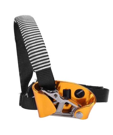 Foot Ascender Multifunctional Right Left Foot Ascender Riser for Rock Climbing Mountaineering (Right Leg-Black)