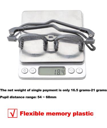 Nichoy Ultra-Light Optometry Test Lenses Frame - Gradual Multifocus PD 64 Gray - Ideal for Glasses Business - Buy Online on GoSupps.com