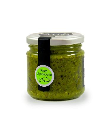 Sciara | Sicilian Pistachio Pesto | Premium Quality Pistachio from Bronte, Italy | Glass Jar 190g (6.7 oz) (Pack of 2) 6.7 Ounce (Pack of 2)