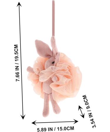 Angoily Bath Mesh Sponge Bath Loofah Bathroom Supply Exfoliating Loofah Cleaning Loofah Adorable Bath Balls Loofah Sponge Bathing Accessory Mesh Bath Household Pe Pink Child Wishing Rabbit - Buy Online on GoSupps.com