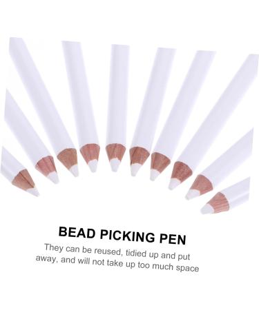 Housoutil 30pcs Absorb White Pencil Nail Gems Nail Point Pen Nail Tools White Nail Pen Whitening Pen Drilling - Buy Online on GoSupps.com