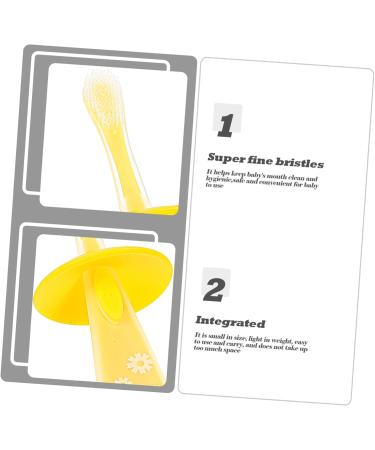 Beavorty Travel Toothbrush for Toddlers - Portable Children's Mouth Cleaner & Accessories | Yellow - Buy Online on GoSupps.com