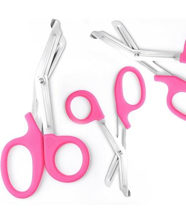 CE Certified Pink 7.5 Utility Bandage Scissor | Tuff Cut Fire Rescue Trauma Shears | Paramedic & Nurse First Aid Medical Scissors - Buy Online on GoSupps.com