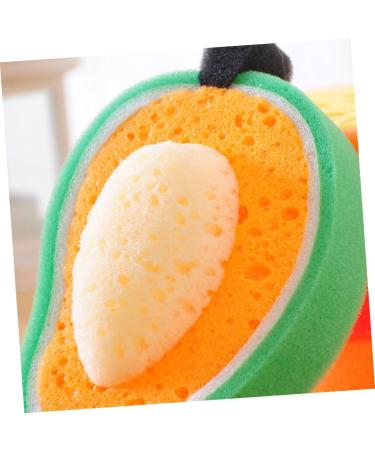FRCOLOR 4pcs Bath Sponge Set - Body Shower Scrubbing Accessories | Loofah & Bath Scrubber - Perfect for Bathroom Decor - Orange - Buy Online on GoSupps.com