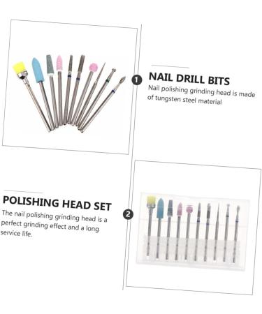 minkissy Nail Polisher Nail Drill Manicure Head Drill for Nails Professional Carbide Nail Drill Bit Remove Nail Bits Professional Nail Drill Nail Kits Drilling Tool Metal To Rotate Acrylic - Buy Online on GoSupps.com