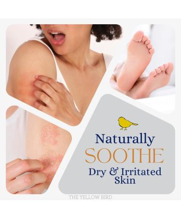 Yellow Bird Natural Soothing Foot & Body Balm - Organic Skin Moisturizer & Itch Relief Cream for Baby Diaper Care | Arnica Chamomile & Copaiba - 4oz - Buy Online on GoSupps.com