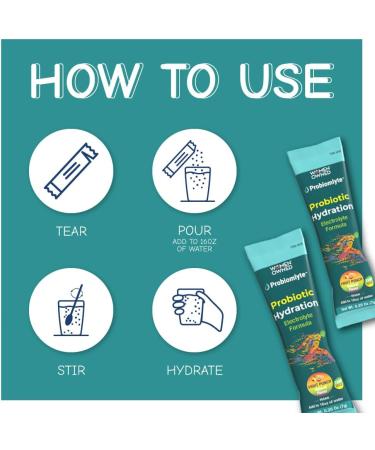 Probiomlyte Probiotic Hydration Amplifier - Electrolytes Vitamins & Probiotics for Endurance & Gut Health | Fruit Punch | 10 Sticks - International Shipping Available - Buy Online on GoSupps.com