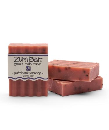 Indigo Wild Zum Bar Goat's Milk Soap - Patchouli-Orange - 3 oz (3 Pack)