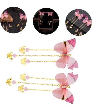 FRCOLOR Accessories Pairs hanfu butterfly headdress kids kimono hair accessories hairpin with tassel metallic hair clips girl hair clips fairy jewelry for girls alloy Costume child Kids - Buy Online on GoSupps.com
