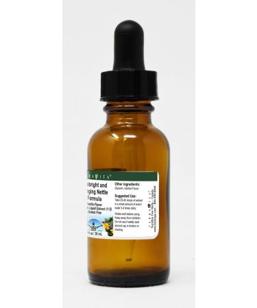 Terravita Eyebright & Stinging Nettle Glycerite Liquid Extract - Vanilla Flavored (1 oz) | International Shipping Available - Buy Online on GoSupps.com