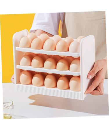 Uonlytech Egg Storage Box Plastic Egg Holder Plastic Eggs Reusable Egg Cartons Egg Tray Multi-layer Crisper - Buy Online on GoSupps.com