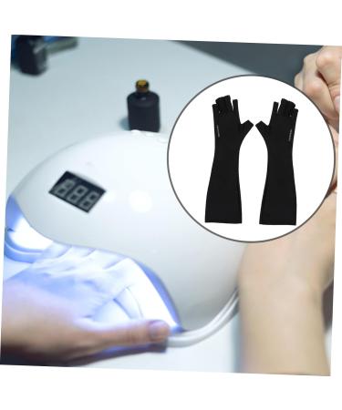 minkissy 1 Pair Nail Gloves Gel Nail Led Lamp Fingerless Gloves Gel Manicure Gloves Uv Shield Gloves Gloves Nail Art Tools Gloves Sun Protection Sleeve Mj03 Polyester 25X9X0.4CM - Buy Online on GoSupps.com