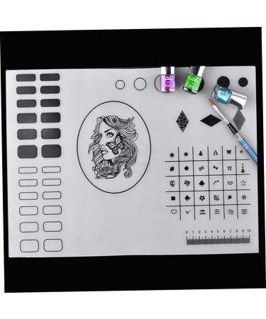 Ipetboom Nail Art Tool Nails Tools Silicone Tool Nail Art Stamping Mats Decorating Tools Nail Sticker Guide Nail Tools Nail Decorations Accessories Nail Art Mat Nail Polish Decorate 40.5*30.5cm As Shown - Buy Online on GoSupps.com