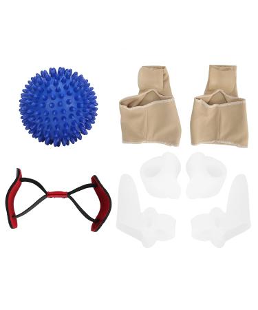 Hallux Valgus Corrector Set | Toe Separator Correction Pad with Massaging Ball - 5PCS Foot Care Tool - Buy Online on GoSupps.com