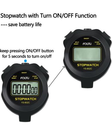 Fcxjtu Simple Digital Sports Stopwatch Timer - Silent Basic Operation for Swimming & Running Training | Non-Waterproof Black Design - Buy Online on GoSupps.com