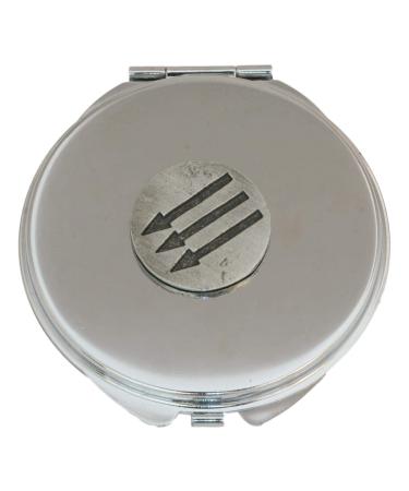 Iron Front Compact Mirror Handbag Gift With Free Engraving 498