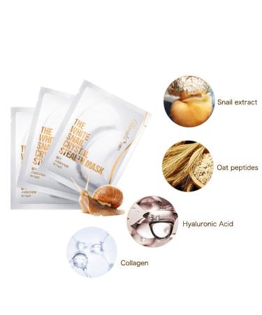 Shop Sonew 30 Pairs Eye Pads - Snail Essence for Dark Circles & Swollen Eyes | Moisture & Anti-Aging Collagen Cream - Buy Online on GoSupps.com