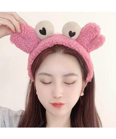 Cute Crab Plush Headband for Women - Comfortable Hair Holder for Face Washing, Makeup, Yoga - Hair Band for Shower and Spa - CHDHALTD - Buy Online on GoSupps.com